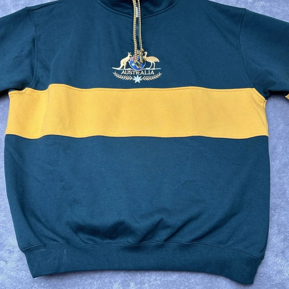 Australia Kangaroo Outback Rugby Longsleeve Jacket Jersey Top Mens size XL